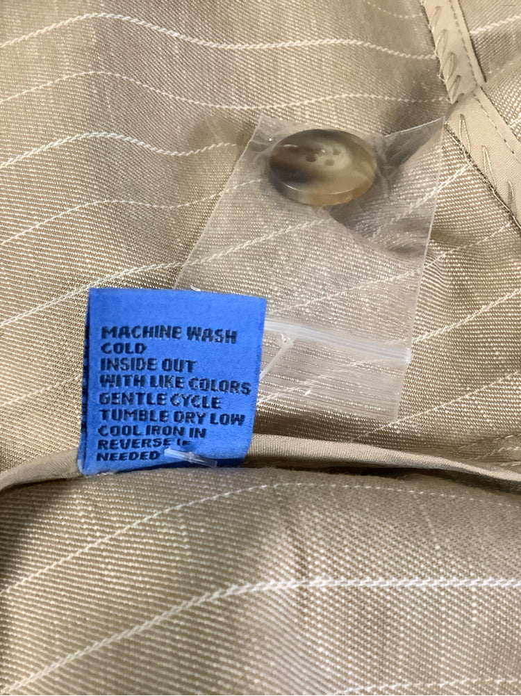J. McLaughlin Size L Tan & White Vest