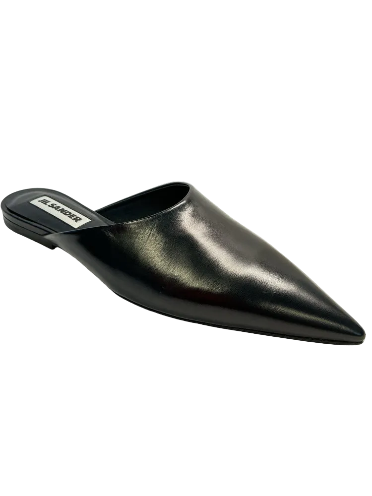 ✧JIL SANDER✧ メッシュ ミュール ブラック サイズ 24,5cm Jill Sander Shoe Size 7.5 Black Mules
