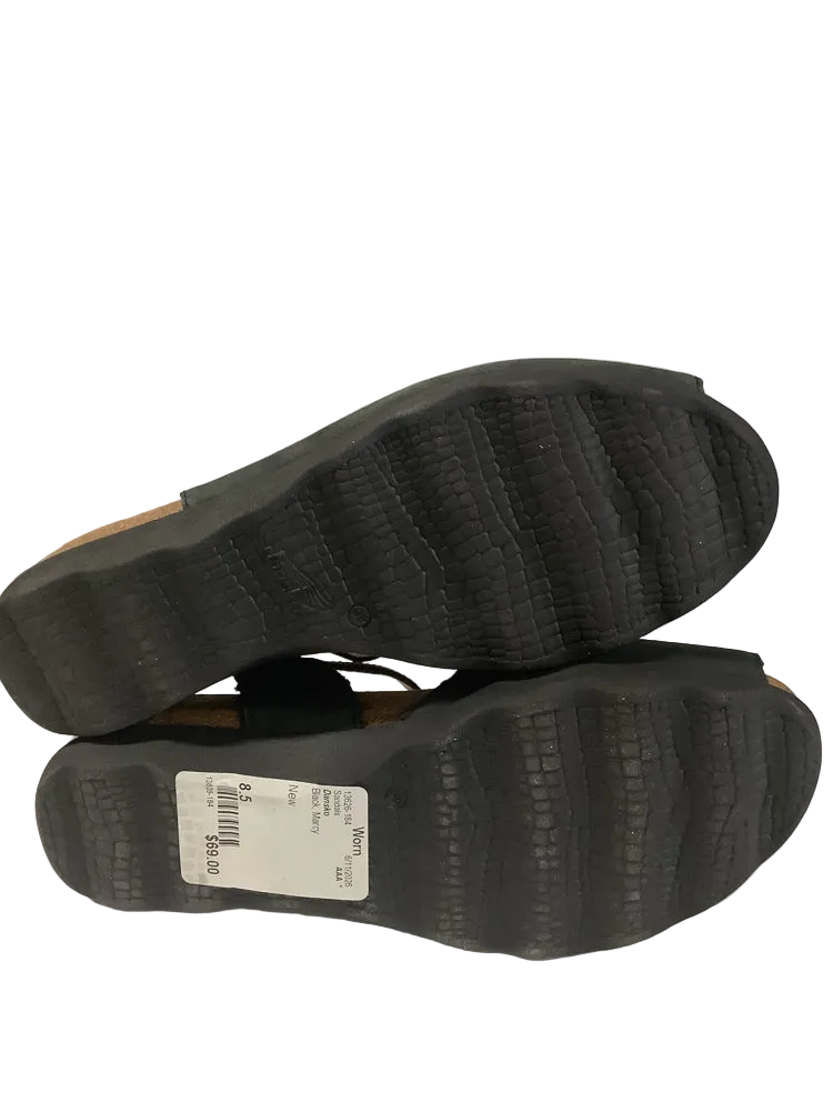 Dansko Shoe Size 8.5 Black Marcy Sandals