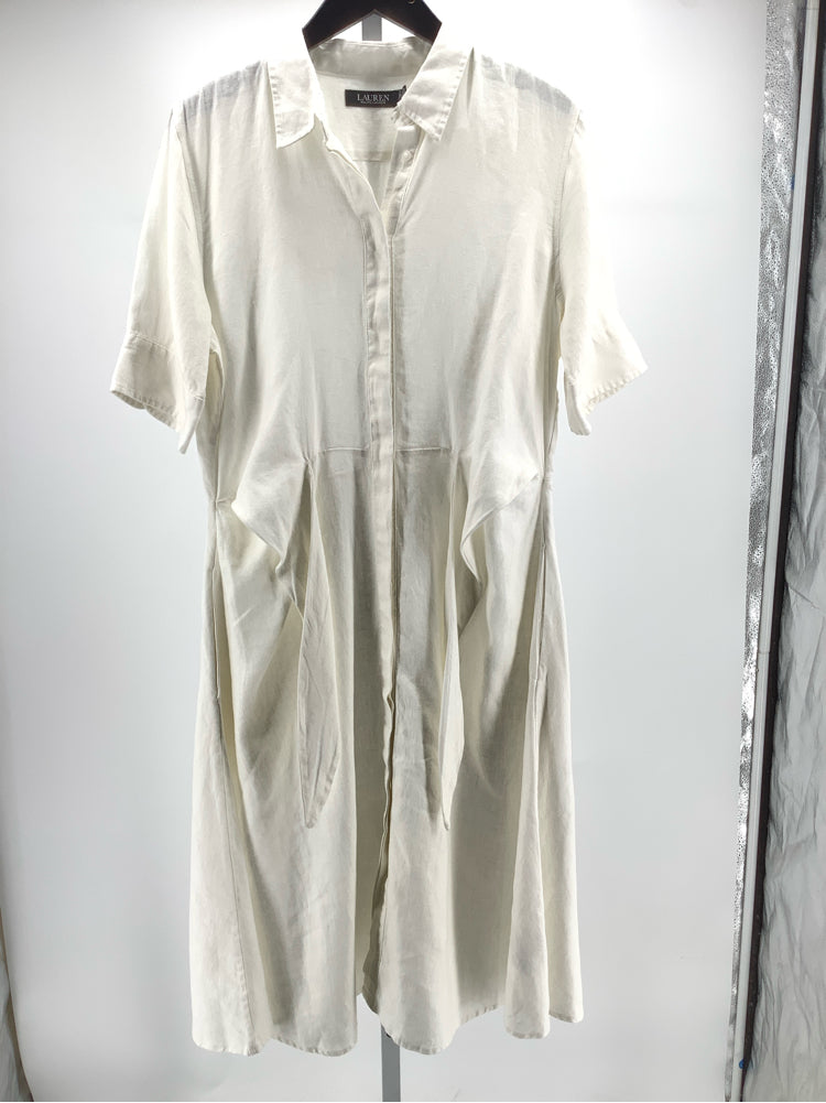 Lauren Size 10 White Dress