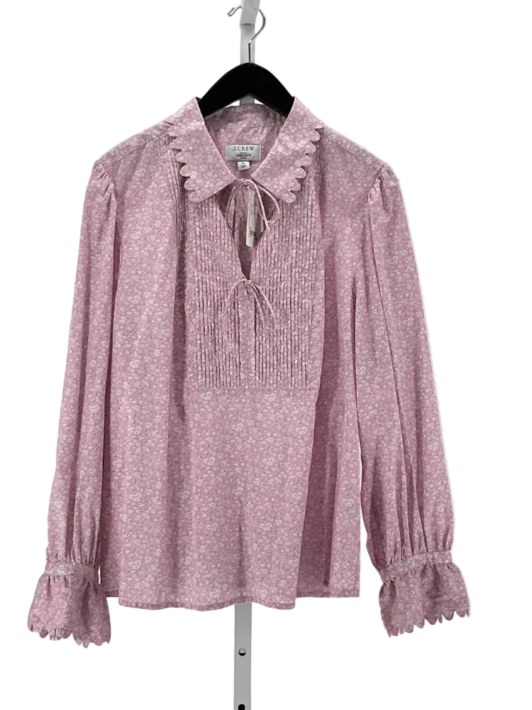 Jcrew Size XL Pink & White Shirt