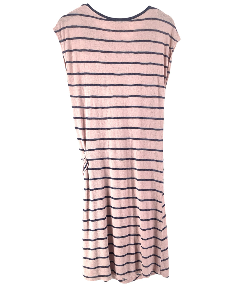 Velvet by Graham Spencer Size L Pink & Navy Dress