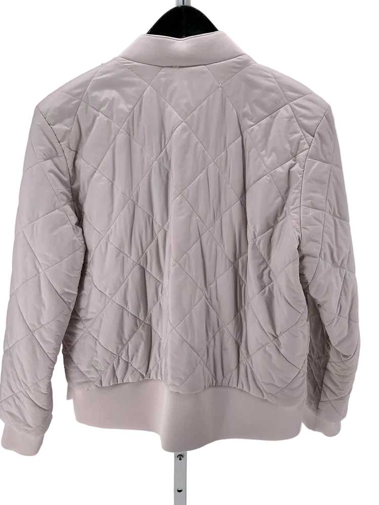 lululemon Size s/m Cream Quilted Bomber Jacket