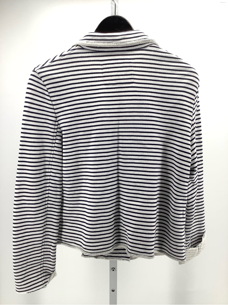 Frank & Eileen Size XS Navy & white Mini Belfast Jacket