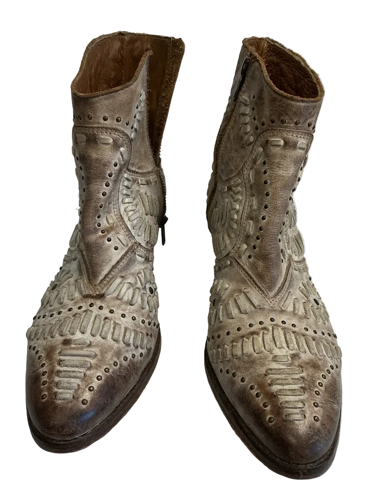 Matisse Shoe Size 8.5 Tan & Brown Fiesta Booties
