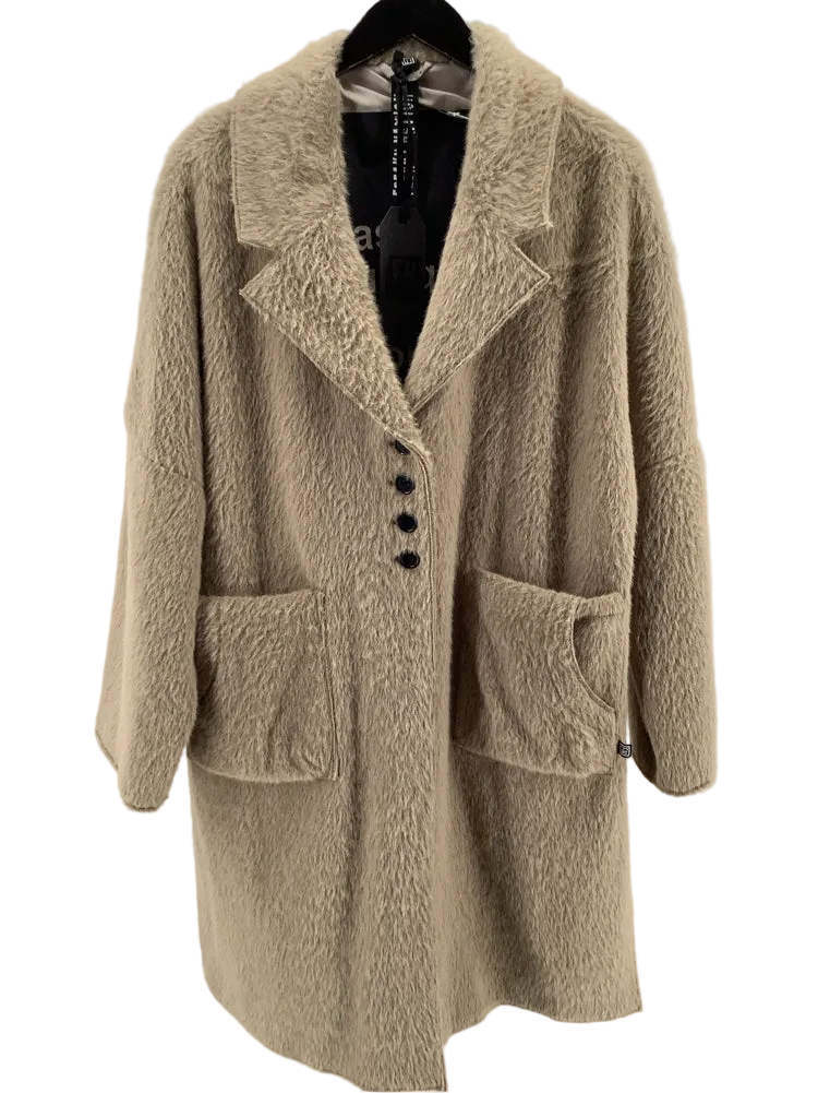 Freaky Nation Size L Tan Coat