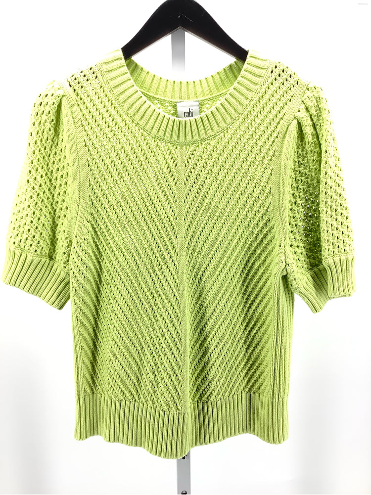 Cabi Size M Lime Green Sweater