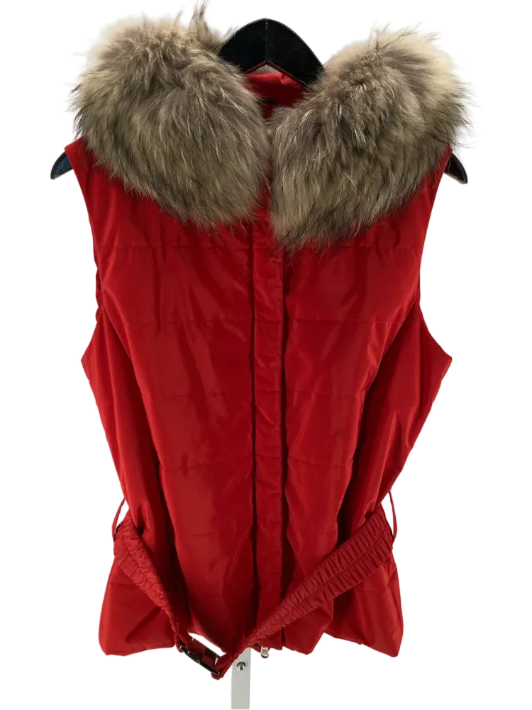 M Miller Size M Red & Brown Vest