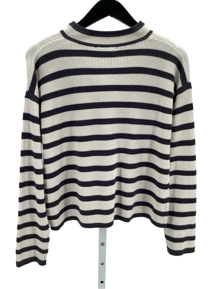 Splendid Size M Dark Gray & Cream Alix Cardigan