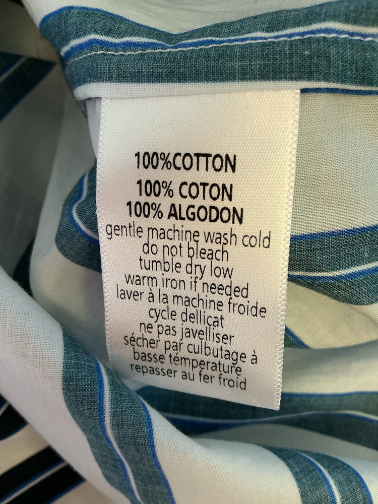 perfectwhitetee Size L Navy & white Shirt