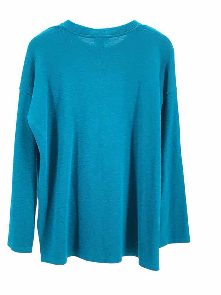 Eileen Fisher Size XS Blue Green Shirt