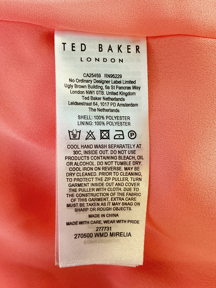 Ted Baker Size 10 Pink Dress