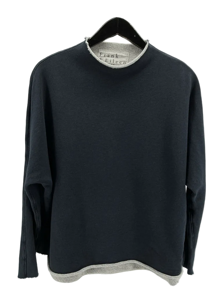Frank & Eileen Size S Navy Effie Sweatshirt