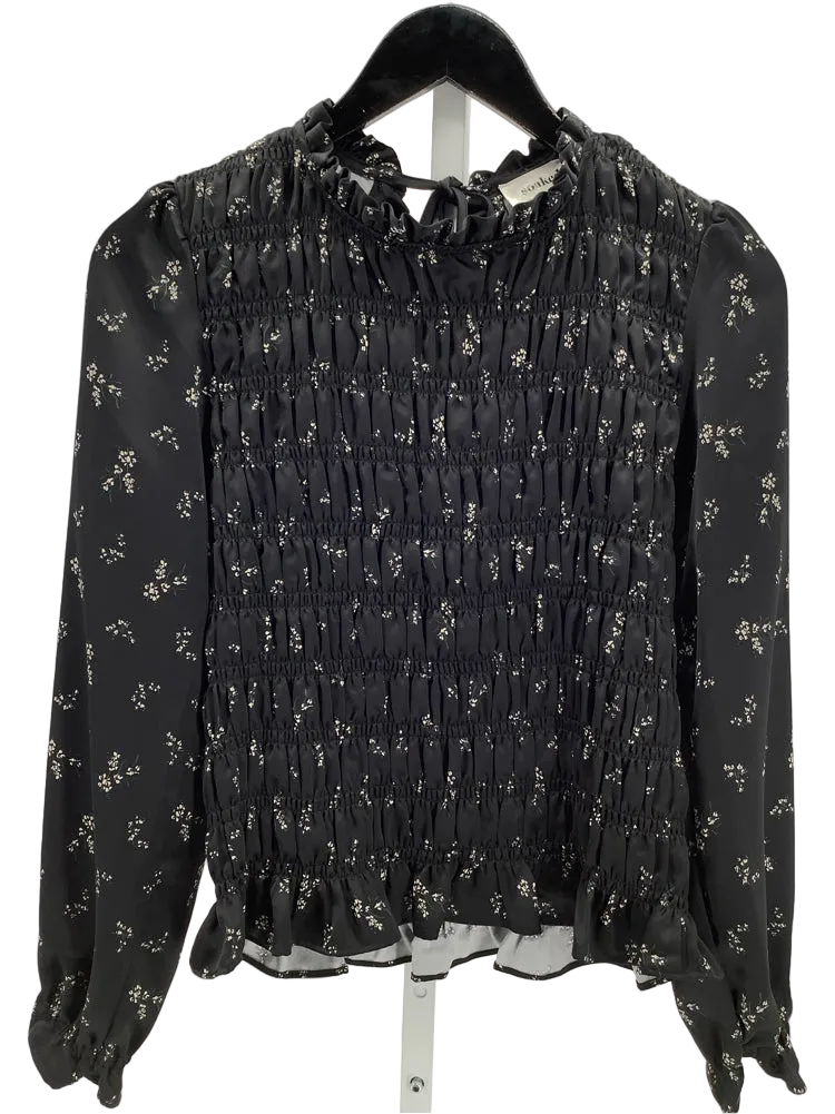 Soaked Size XS Black & Tan SLAnna Shirt