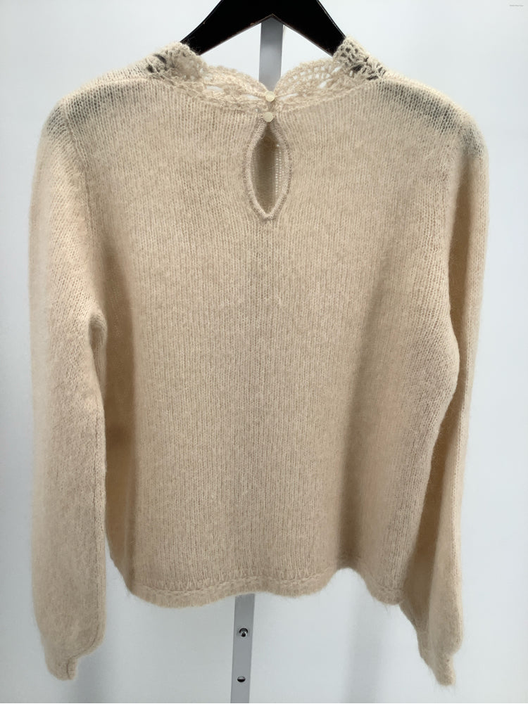 La Maille Sezane Size M Tan Kethy Sweater
