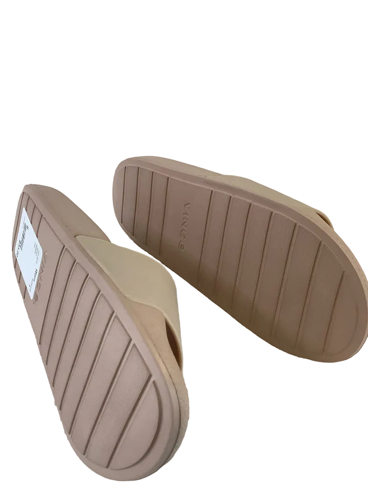 Vince Shoe Size 6 Tan Slides