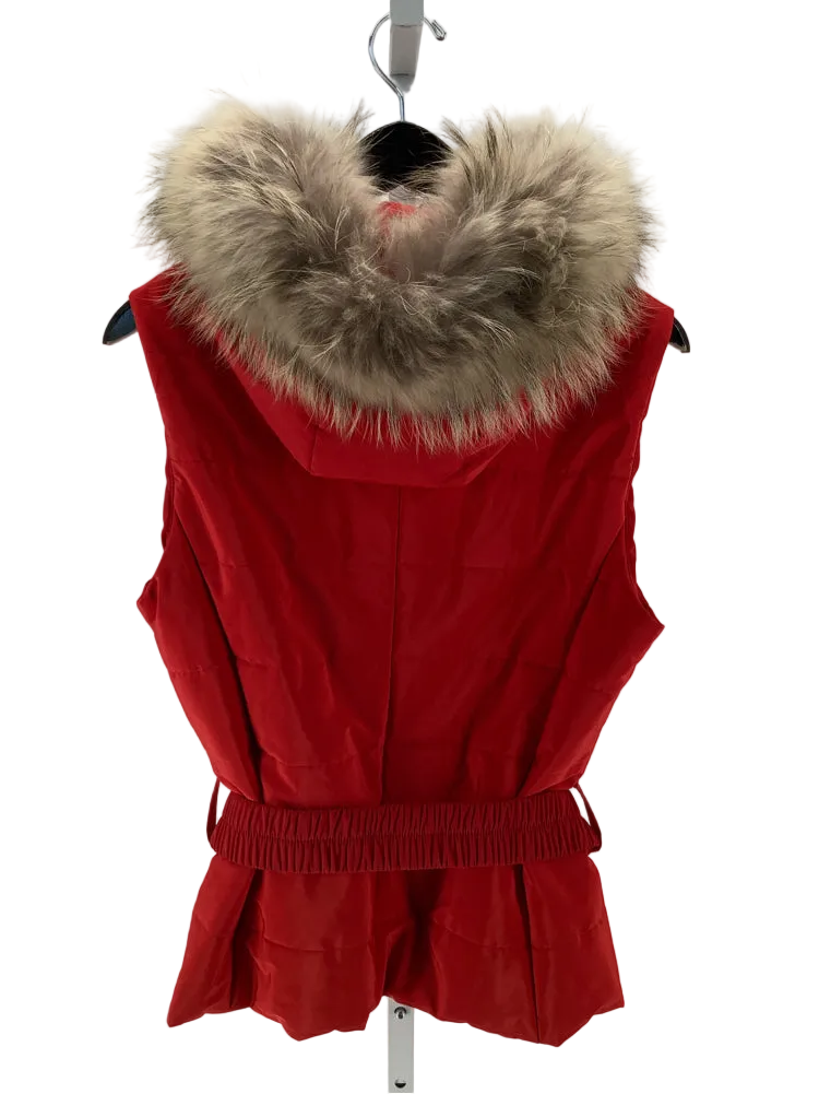 M Miller Size M Red & Brown Vest