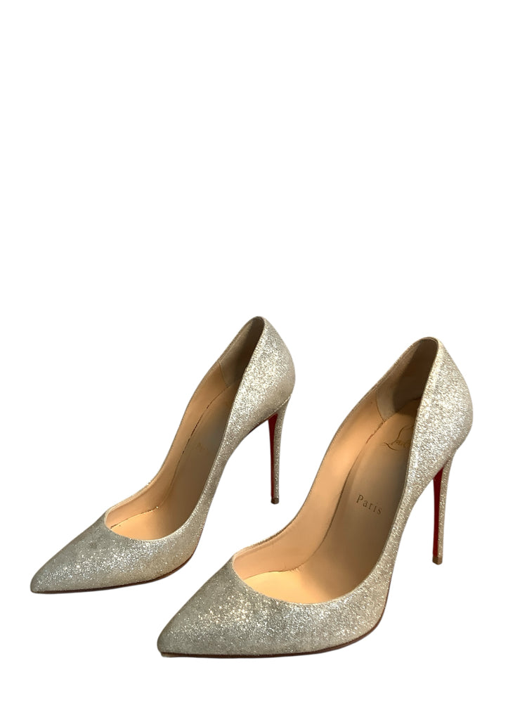 Christian Louboutin Shoe Size 7.5 Ivory Heels
