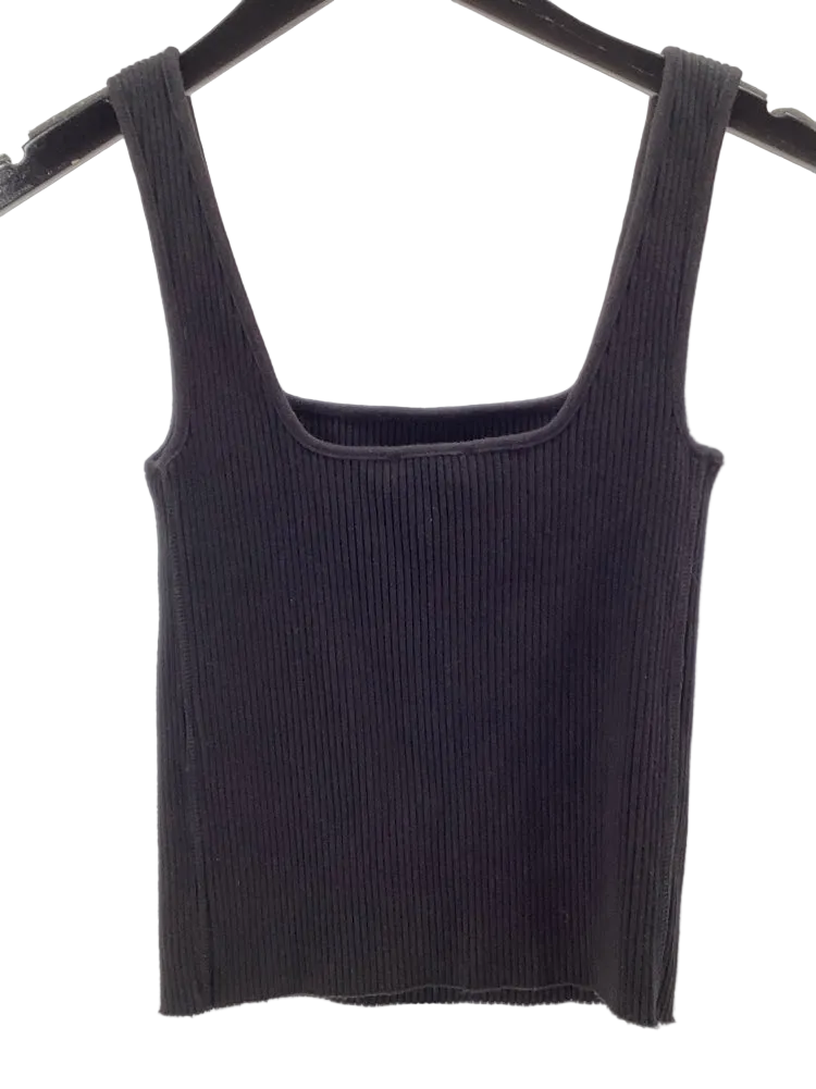 Vince Size M Black Tank Top