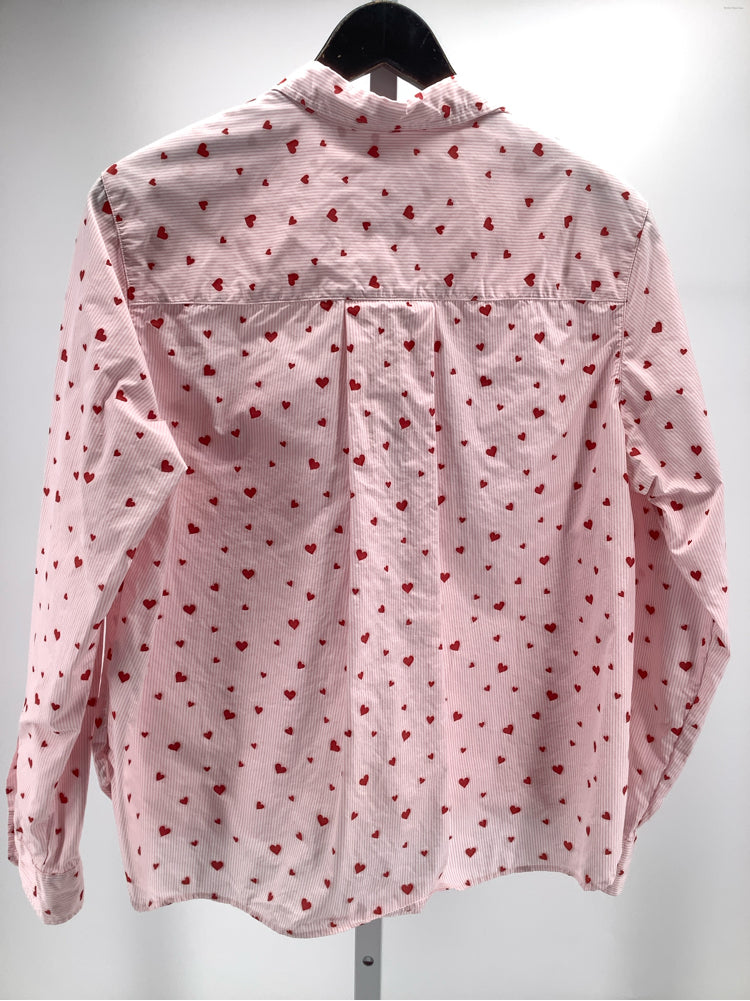 Frank & Eileen Size M Pink & Red Silvie Shirt