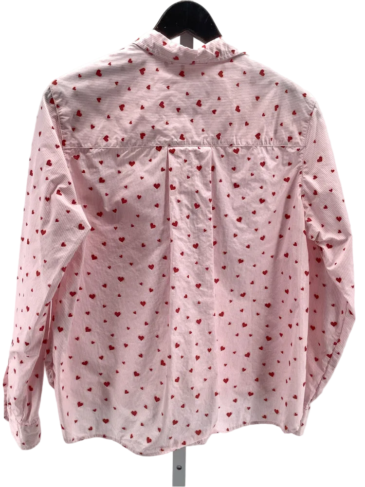 Frank & Eileen Size M Pink & Red Silvie Shirt