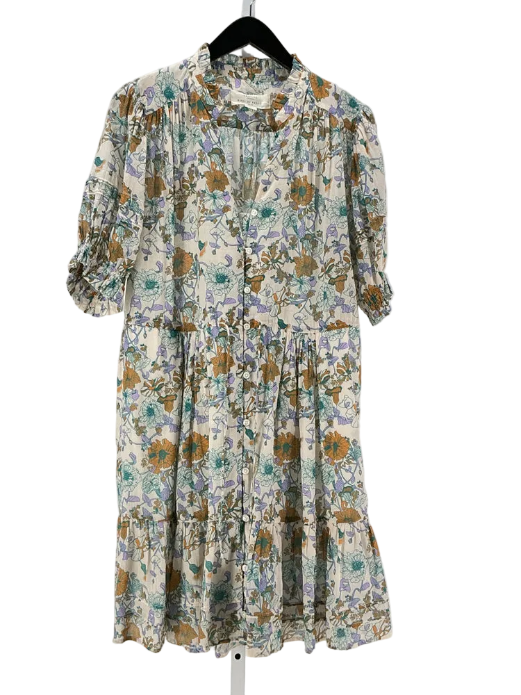 Trovata Size M Cream multi Dress
