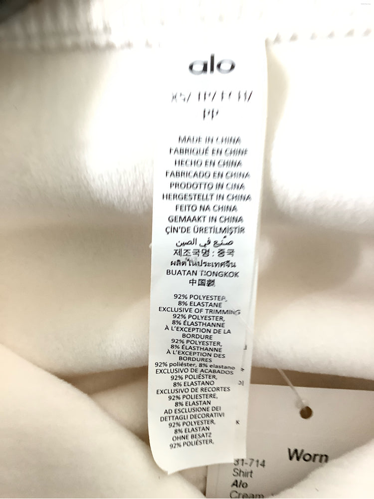 Alo Size XS Cream MOUNTAIN SIDE Shirt