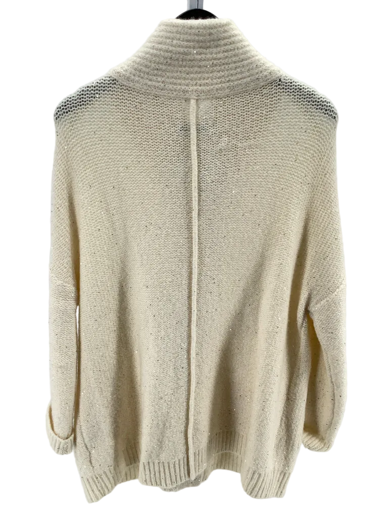 Max & Moi Size S Cream Cardigan