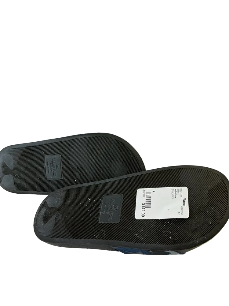 Valentino Shoe Size 8 Blue Slides