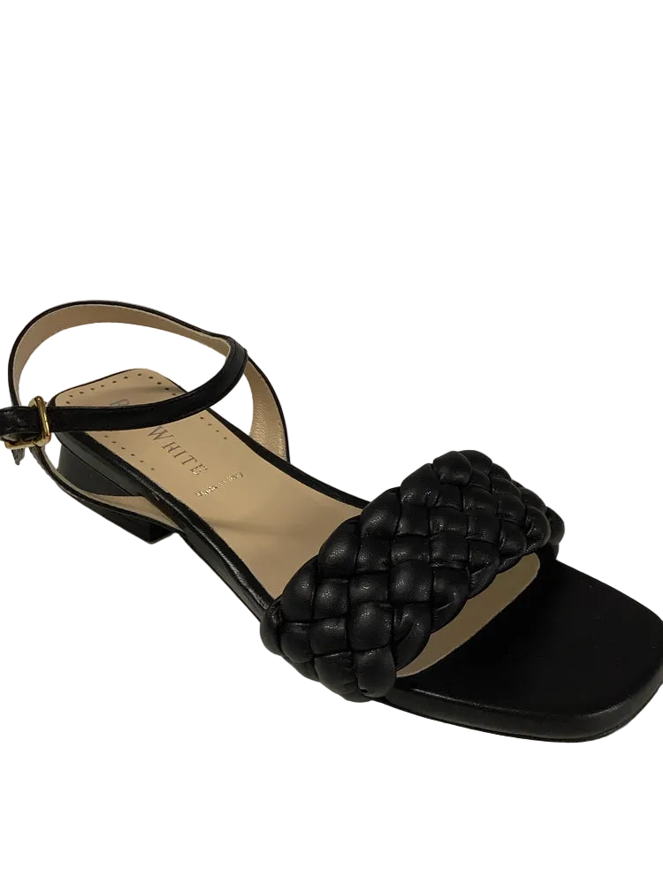 Ron White Shoe Size 6.5/7 Black Barbra Sandals