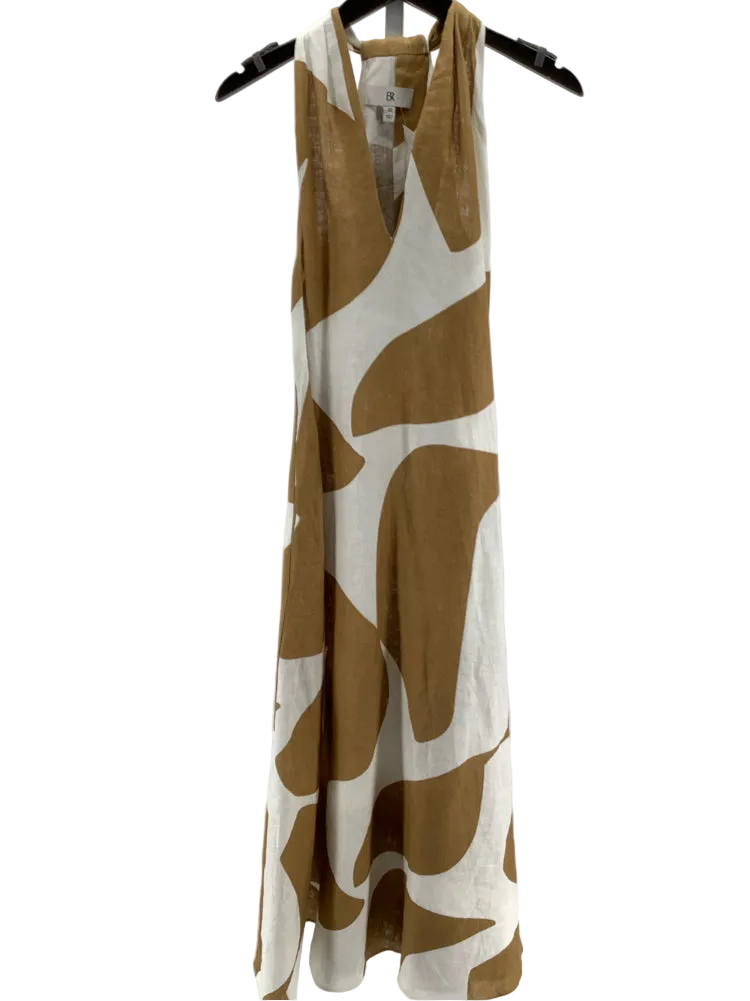 Banana Republic Size XS Brown & white Pauline Dress