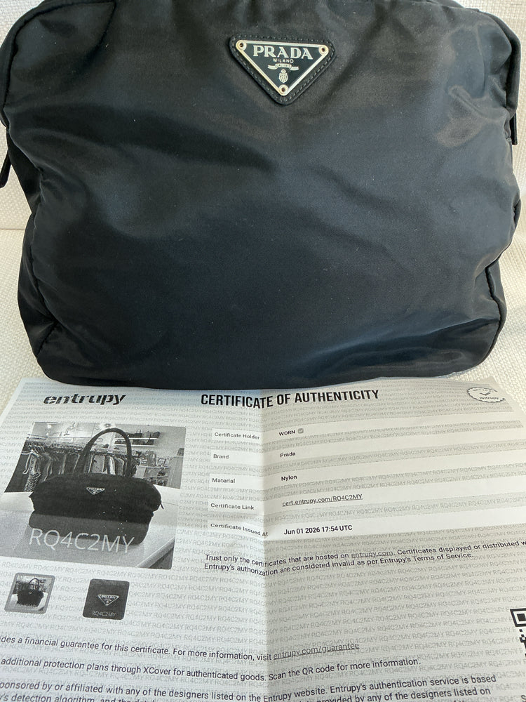 Prada Black Tessuto Handbags