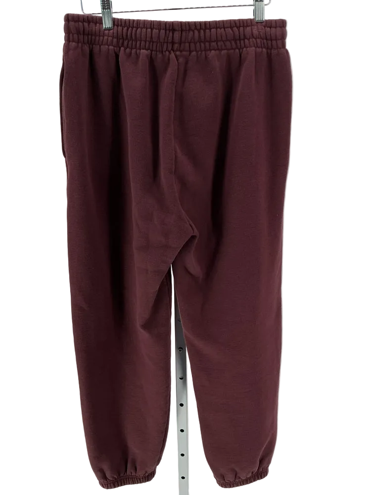 Anine Bing Size M Burgundy Sweatpants
