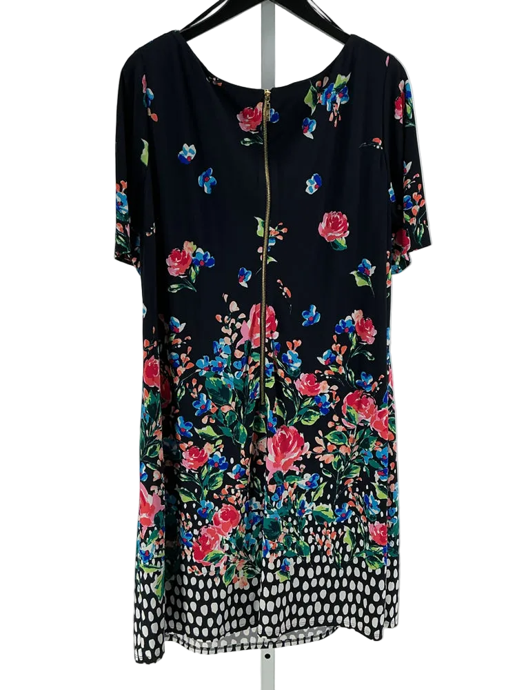 Eliza J Size 16W Navy multi Dress