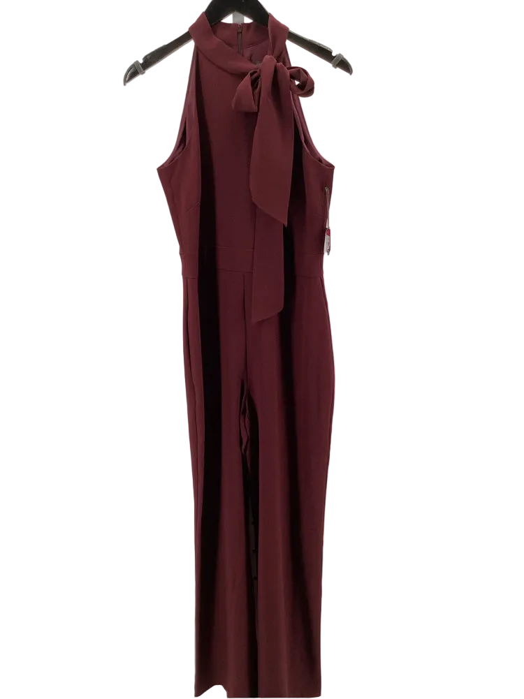 Vince Camuto Size 6 Burgundy Jumpsuit