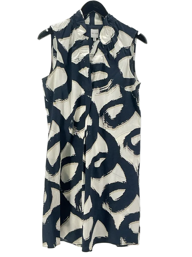 Nic & Zoe Size M Black multi Dress