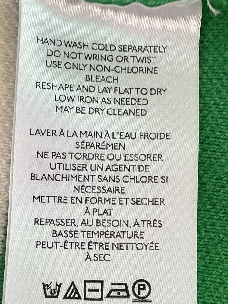 Maeve Size XXS Cream & Green Sweater