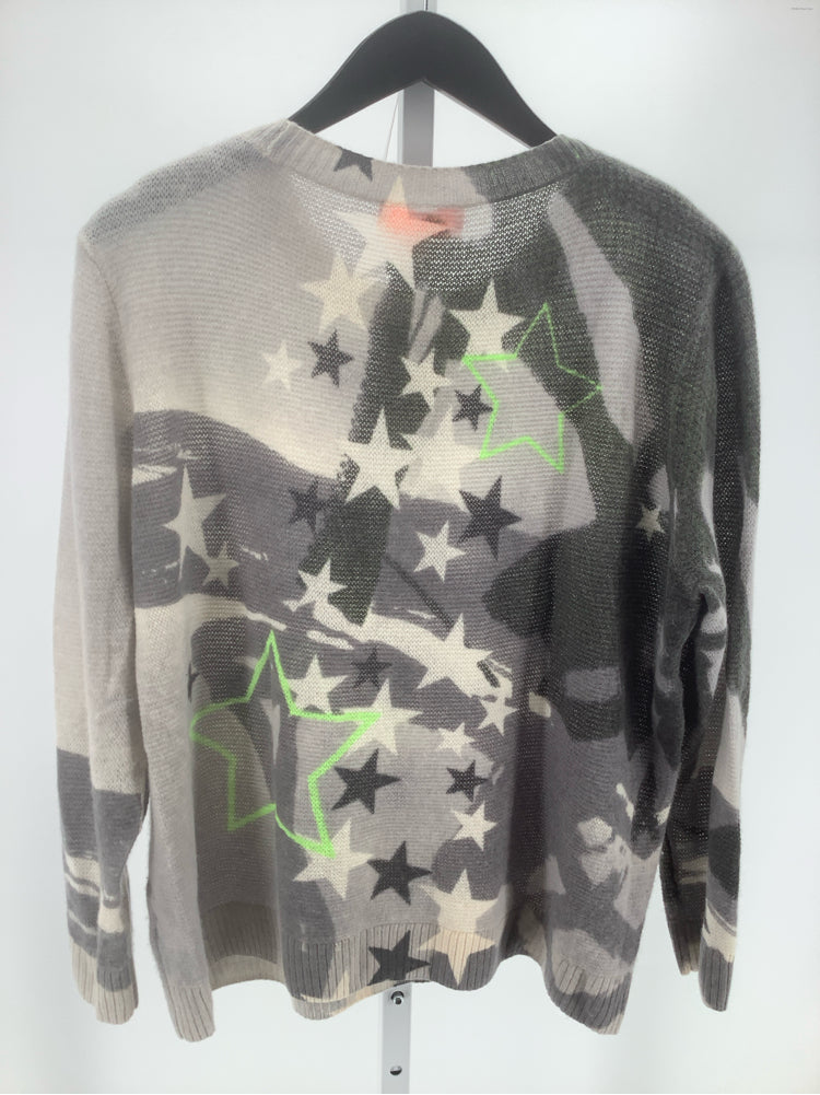 Lisa Todd Size XL Gray & Green Sweater