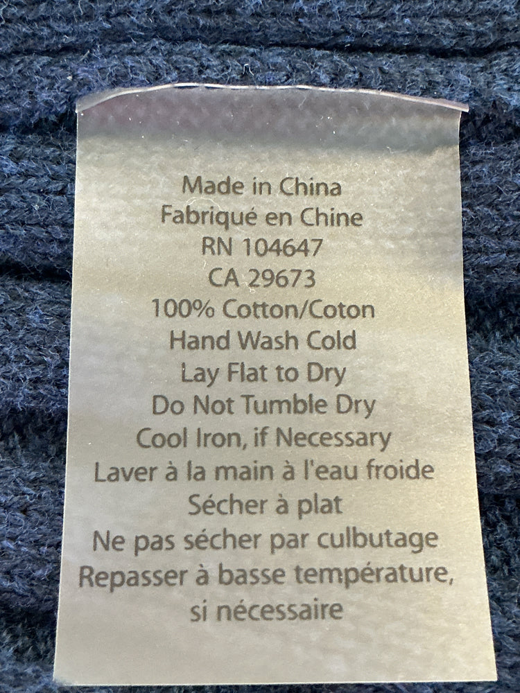 Kinross Size L Navy Sweater