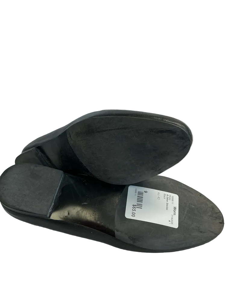 & Other Stories Shoe Size 9 Black Mules