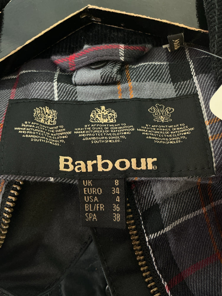 Barbour Size 4 Black Jacket