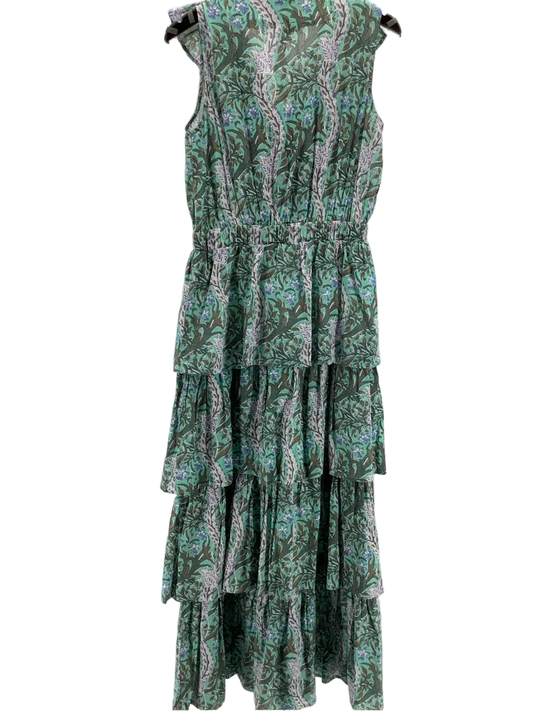 Anna Cate Size M Green multi Charlotte Dress