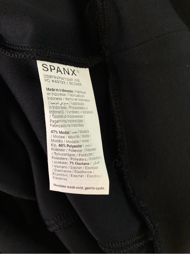 Spanx Size XL Black Sweatshirt