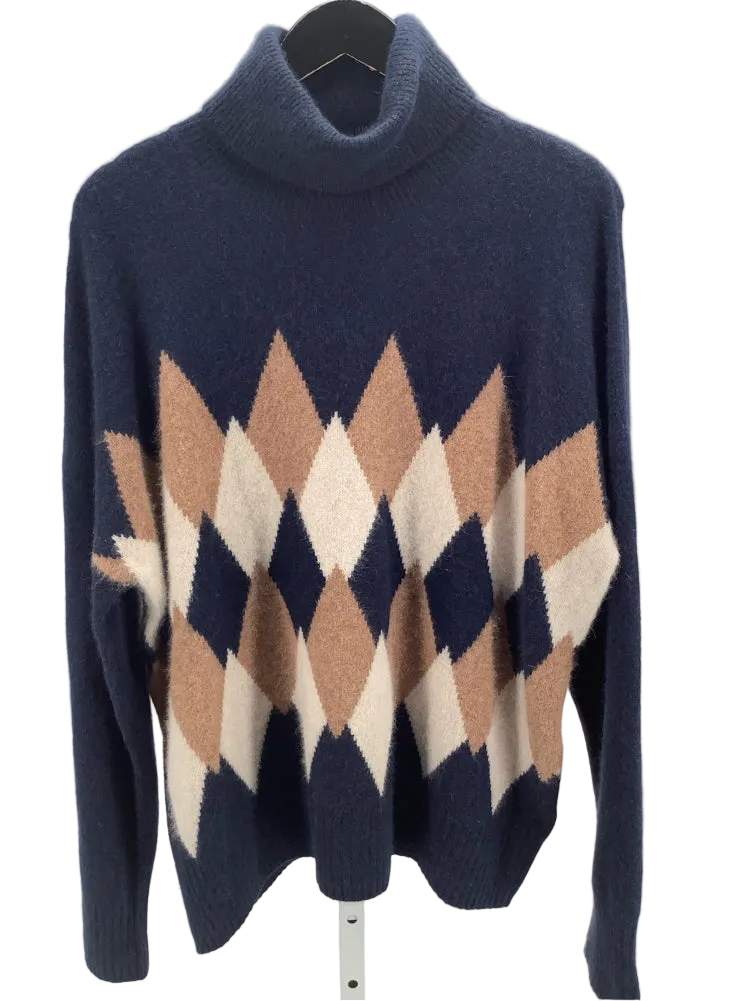 Vineyard Vines Size L Navy multi Sweater