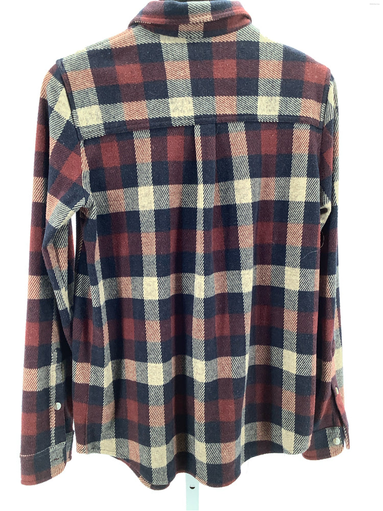 Faherty Size S Navy multi Legend Sweater Shirt Shirt