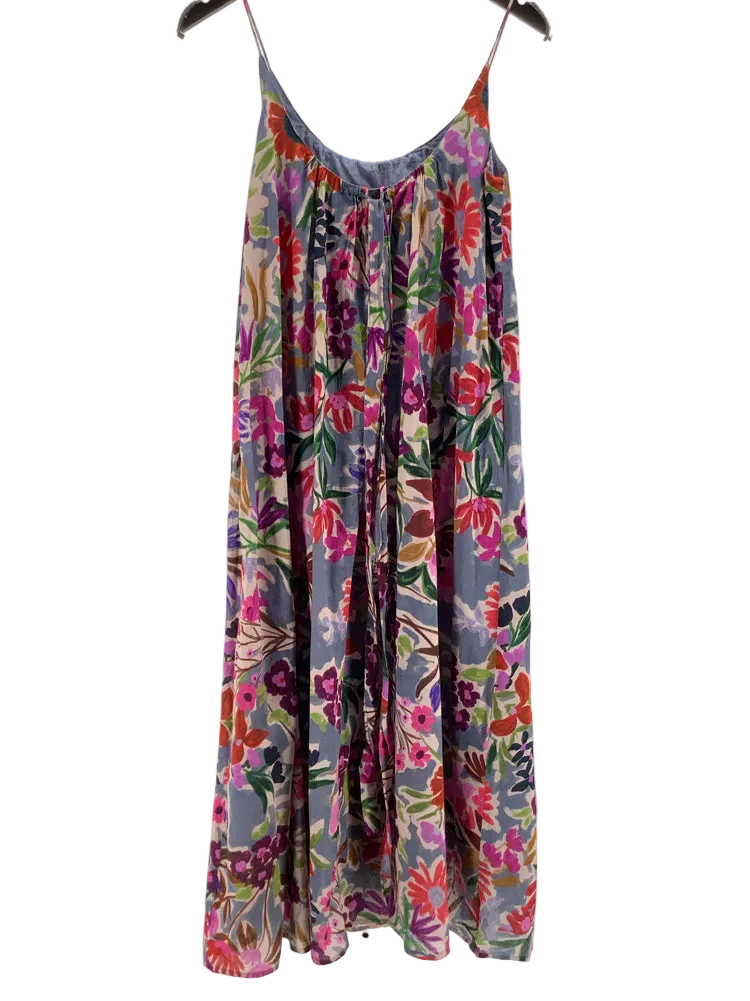 Velvet by Graham Spencer Size S Blue Multi Alexa Dress