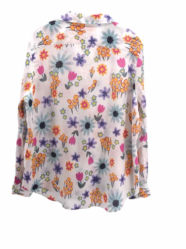 Frank & Eileen Size XL White multi Eileen Shirt