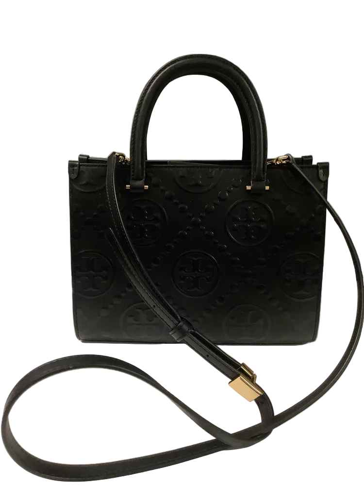 Tory Burch Black T Monogram Handbags