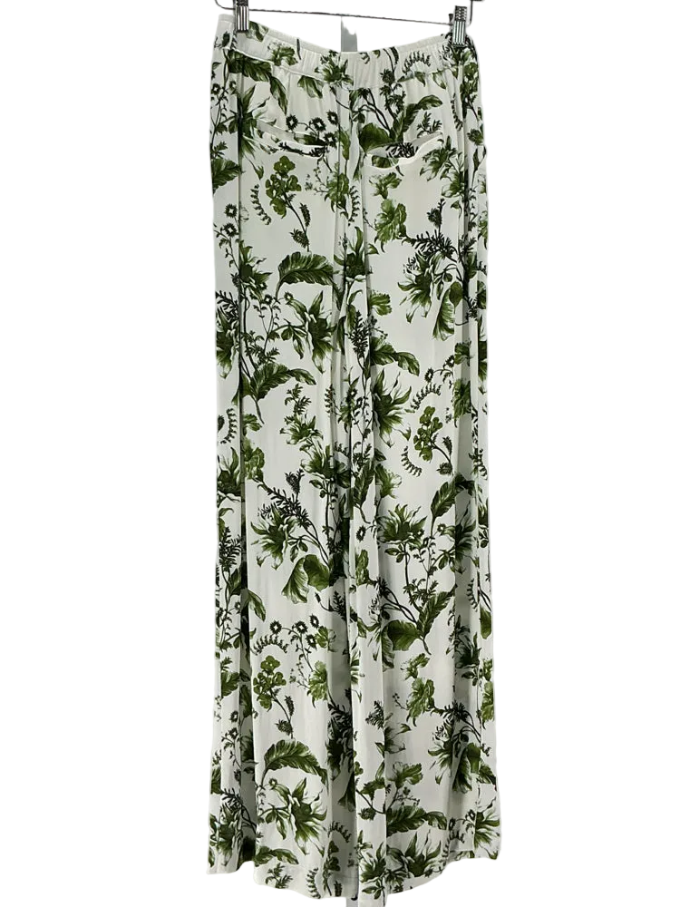 Anthropologie Size 4 Green & White Pants