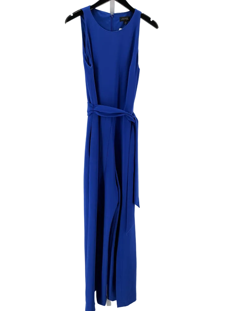 Tahari Size 10 Blue Jumpsuit